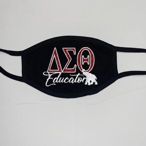 Glitter Delta Educator Mask
